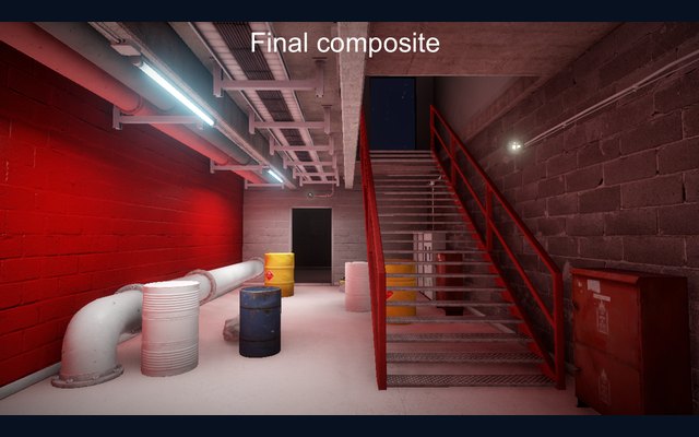 A real-time radiosity final composite thumbnail